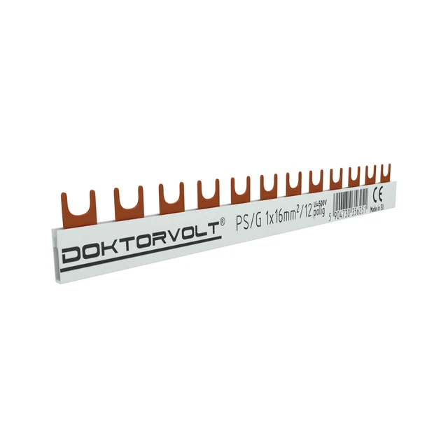 1P Piste de Phase Fourche 12-polig 16mm ² Ps / Gramme Barre 100A Rail Peigne