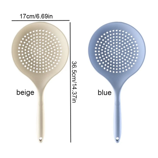 ANTISCALD PASTA DRAINING Colander Silicone Noodle Spoon Slotted Spoon