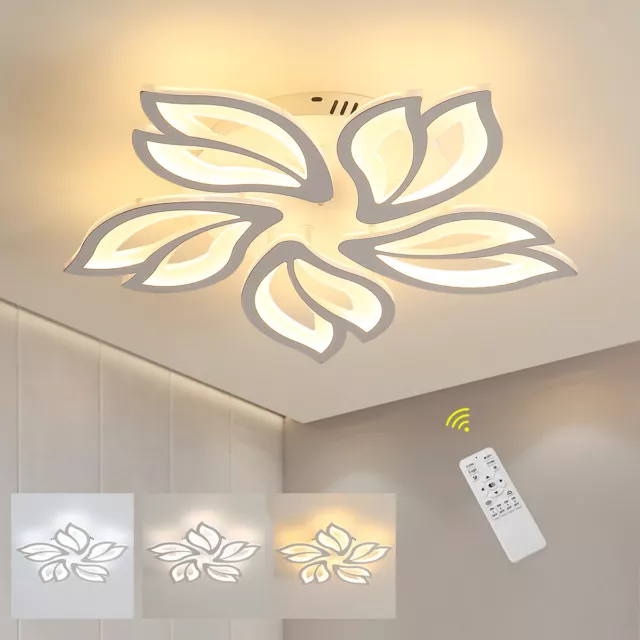 Moderno dimmerabile Plafoniera da Soffitto 45W Led Lampadario con telecomando