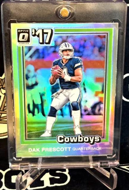 2017 Panini OPTIC 1981 Retro SILVER PRIZM Dallas Cowboys DAK PRESCOTT #4 Insert