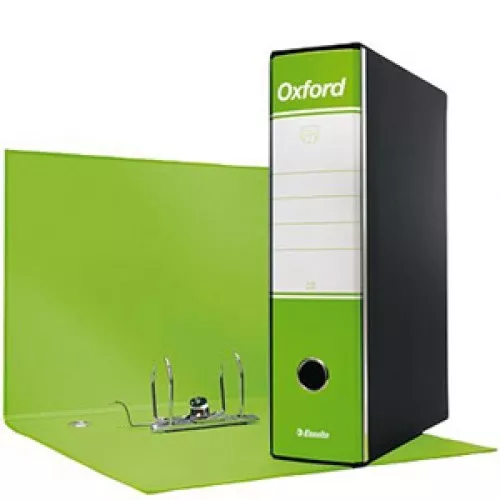 Sc. 6 Registratori Esselte Oxford Archivio Protocollo 23X33 Dorso 8 Verde Lime