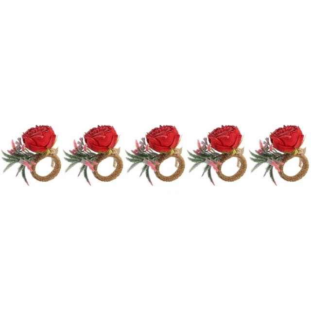 10 piezas Anillos para servilleta de San Valentín hebilla fiesta servilleta para fiesta