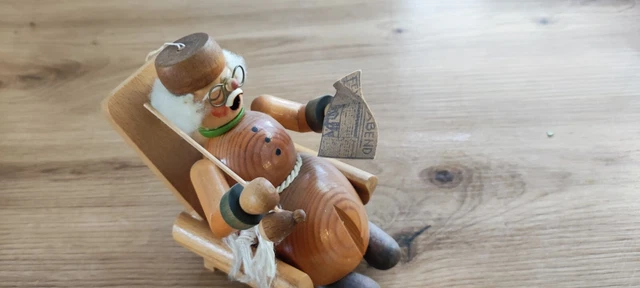 räuchermännchen expertic Opa mit Pfeife im Sessel