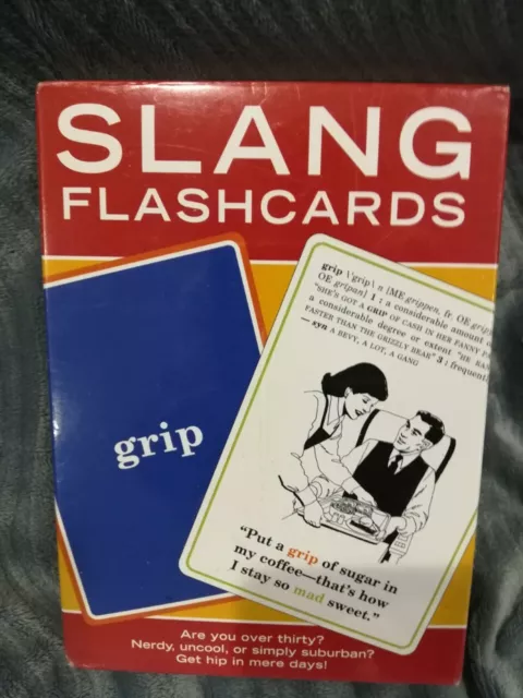 Slang Flashcards Set Funny by Knock Knock Talk Street Comedy Old Terms/Gag Gift