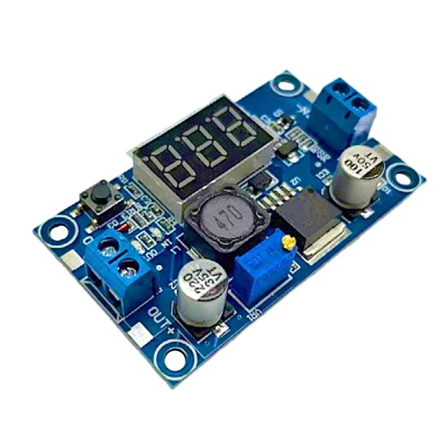 LM2596 DC DC Convertitore di scarico regolabile Regolatore di tensione Display LED Voltm S3K6