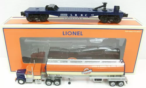 Lionel 6-26382 O Gauge LRRC Flatcar with Tanker Truck LN/Box