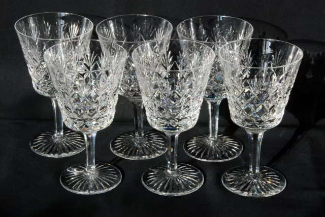 Stuart Crystal WESTBURY Set 6 x EXTRA LARGE Wine Glasses 6.5 inches tall.