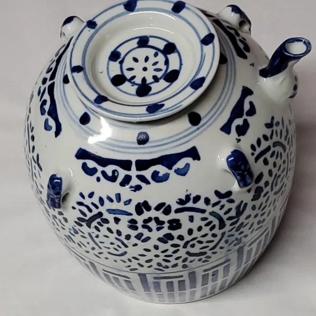 Double Happiness Jar Spout Lid China Porcelain Teapot Water Jug Wine Oil Ginger