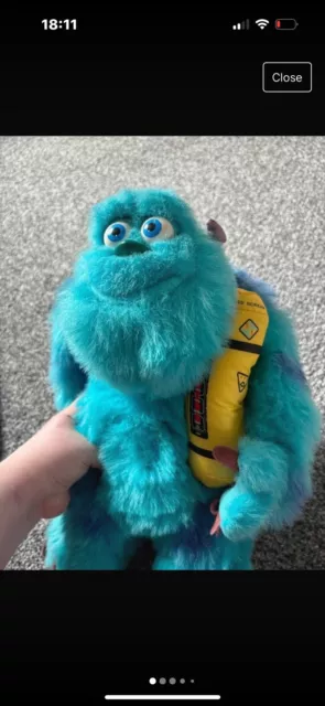 Disney Pixar Monsters Inc Talking Sully Plush Toy Hasbro 2000 Bedtime Light Up