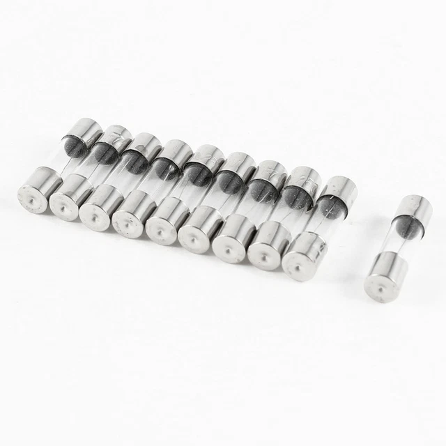 10Pcs Rapide Coup Type Tube En Verre Fusibles 5x20mm 250V 7A