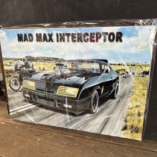 Mad Max Interceptor Car Retro Metal Sign J301