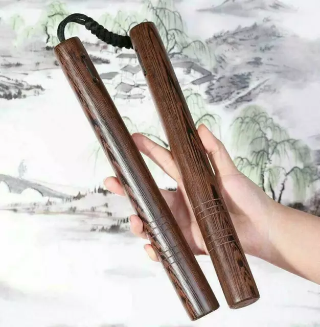 26 cm Nunchaku Legno Kung Fu Cinese Nunchaku Arti Marziali Giocattolo Allenamento Regalo DS