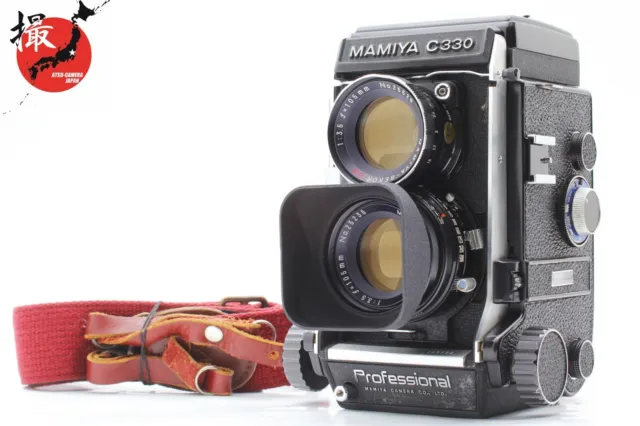 【Optics MINT】 Mamiya C330 Pro TLR Body DS 105mm f/3.5 Blue Dot Lens From JAPAN