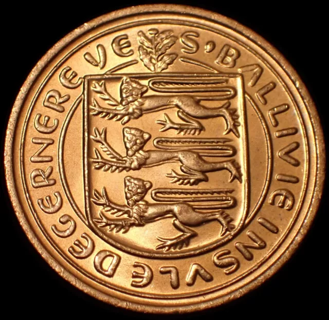 Guernsey One Penny 1979 Elizabeth II Bronze Coin WCA 7306