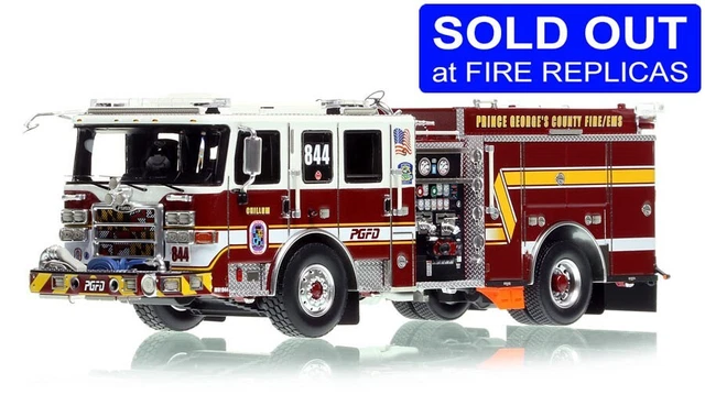 Fire Replicas 1/50 Prince George's County PGFD 2019 Pierce Enforcer Engine 844