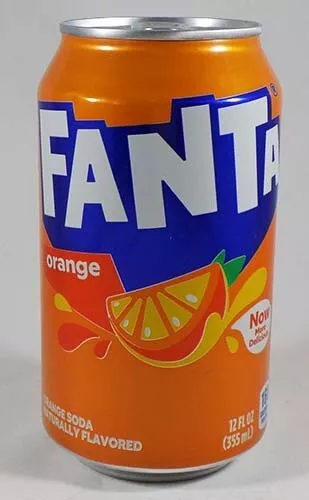 American Fanta Orange USA 2022 Voll Neu 355ml Can Coca-Cola WWII Germany Origins