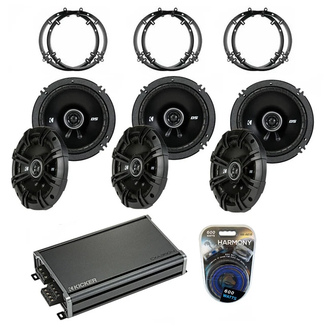 Fits Volkswagen Passat 06-14 Speaker Replacement Kicker (3) DSC65 & CXA360.4 Amp
