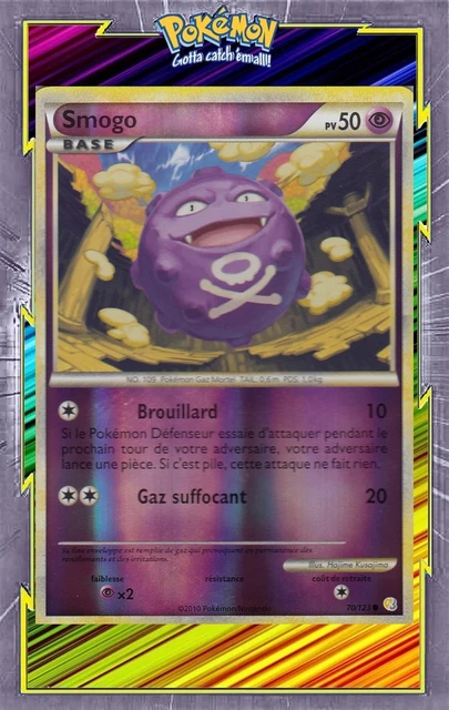 Smogo Reverse - HS01:HeartGold SoulSilver - 70/123-Carte Pokemon Française