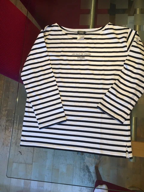 Chanel striped t clearance shirt