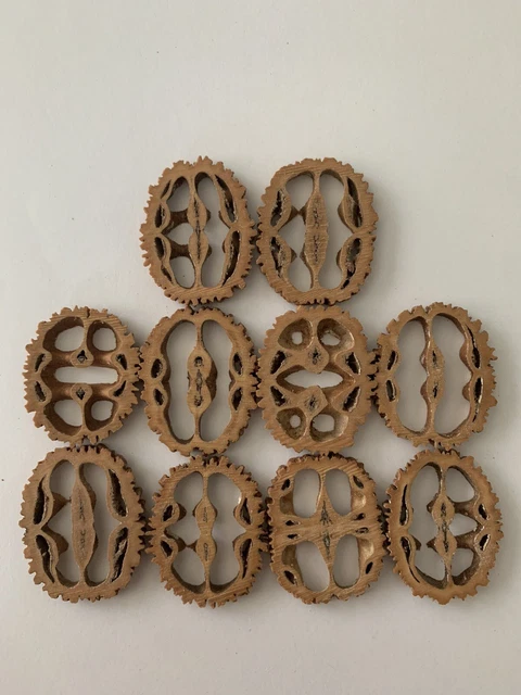 10 rodajas de cáscara de nuez negra