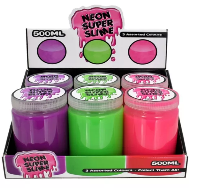 Neon Super Slime - Ty1826 Supreme 500Ml Fun Colourful Putty Goo Slimey Stretchy