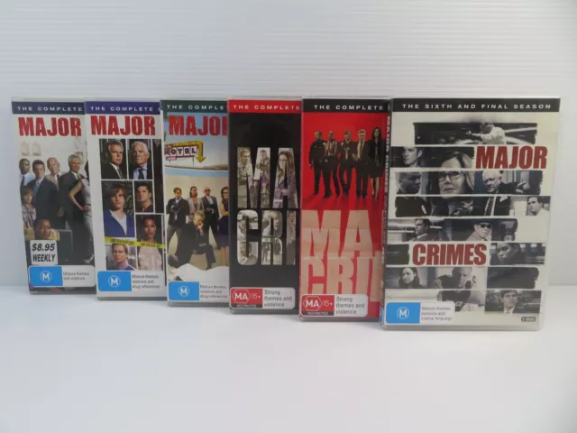 Major Crimes Complete Season 1 2 3 4 5 6 Set - DVD - Region 4 - Fast Postage !!