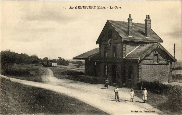 CPA AK Ste-GENEVIEVE - La Gare (259416)