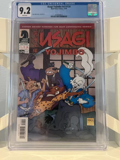 Usagi Yojimbo #124 CGC 9.2 NM (combined ship +$3 ea) 2009