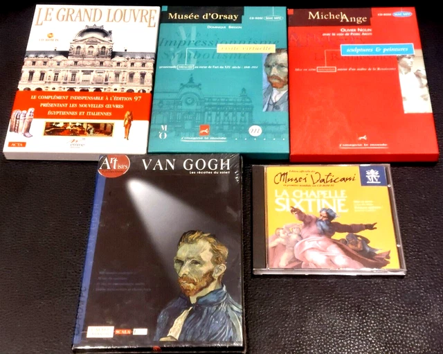 CD-ROM Le Grand Louvre Toutes Les Collections - Édition 1996 Pour PC, En Français, En Bon état !