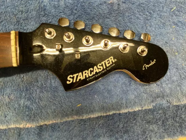 Fender Starcaster Stratocaster Rosewood Neck w/Black Headstock Clean - Pristine