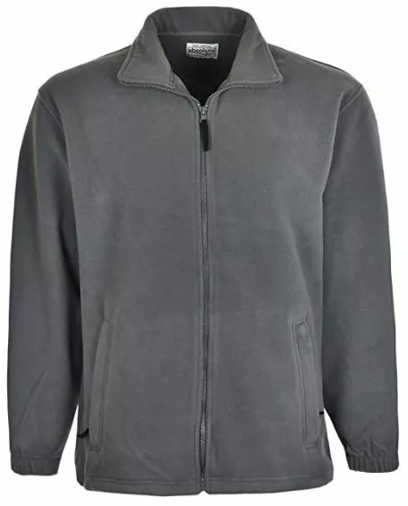 Men's Padded Thick Fleece Warm Winter Jacket Full Front Zip Closure Size S-5XL