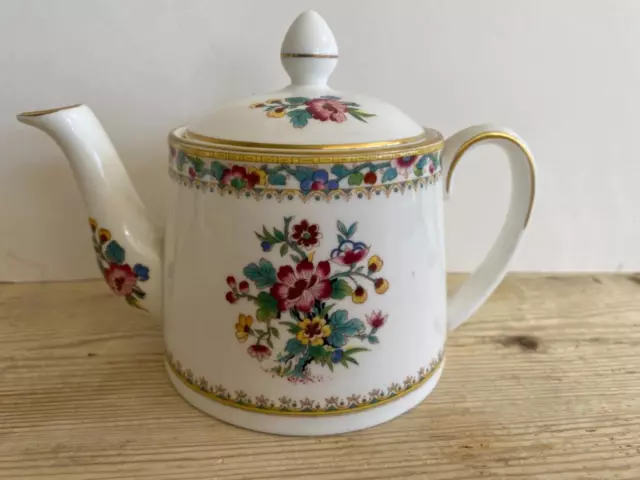 Coalport Ming Rose Individual Teapot Made England Excellent SHIPS FREE