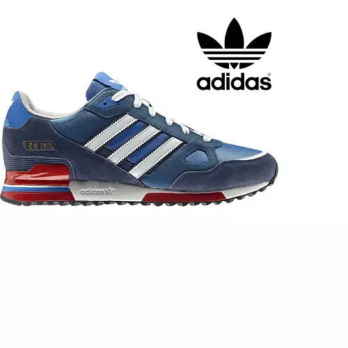 Adidas Originals ZX 750 Herren (UK 6 - 12) königsblau brandneu
