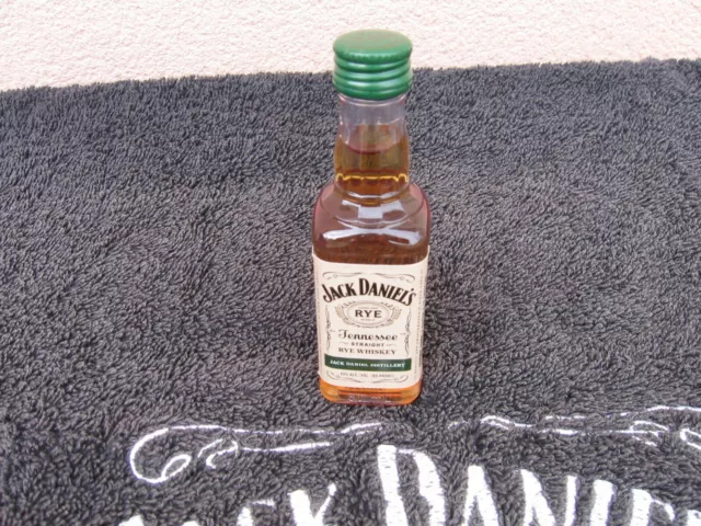 Jack Daniel' -- Nouvelle Mignonnette - Rye - Bouchon Vert  - 0,5 Ml Neuf