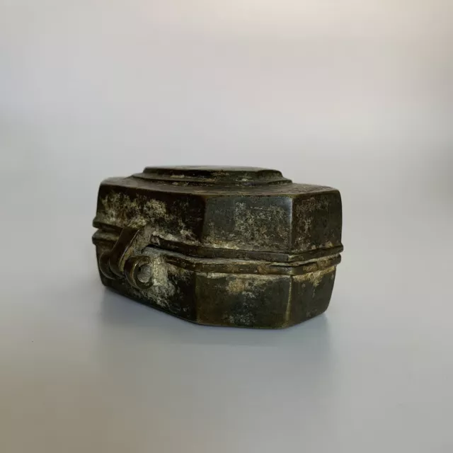 18th C Bronze Betel Lime Box "CHUNA-DANI" Old antique Ethnic & Collectible