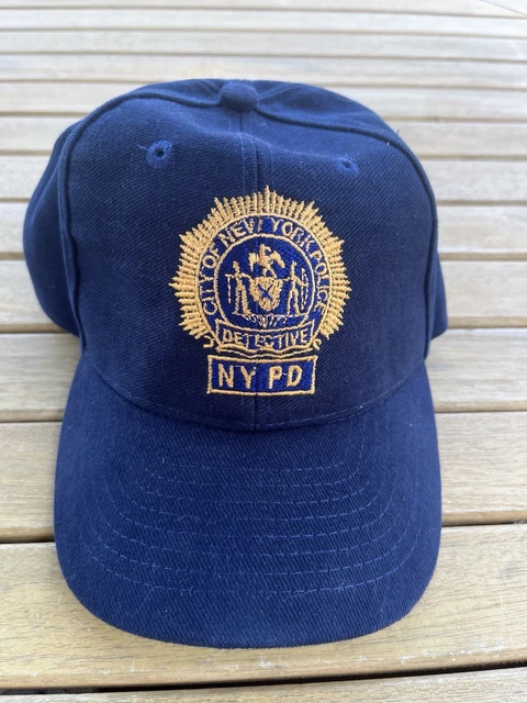 Official NYPD Baseball Cap - Navy Blue, Embroidered, Adjustable Velcro Strap