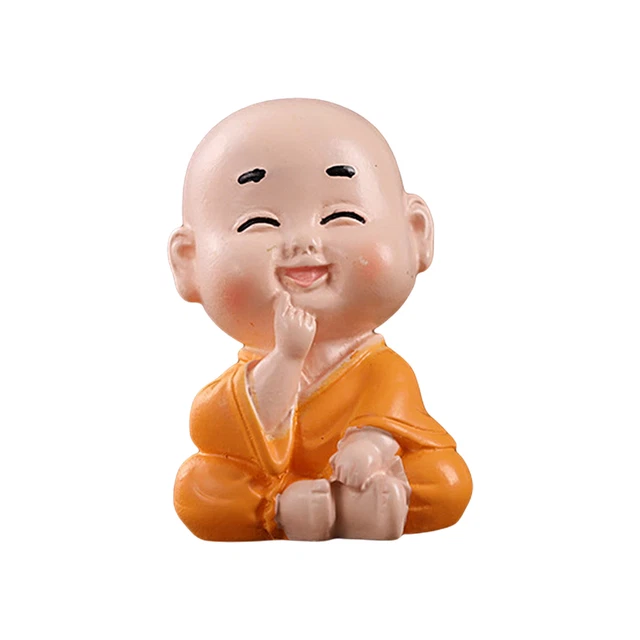Monk Statue Hand-crafted Decorate Monk Ornament Resin Figurine Small Size