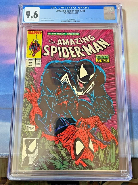 Amazing Spider-Man 316 First Venom Cover 6/89 CGC 9.6 WP