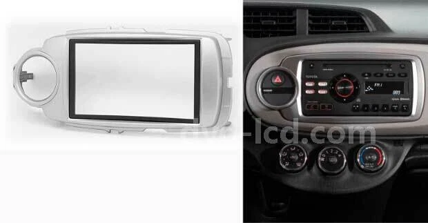 Car Radio Fascia Stereo Frame for Toyota Yaris Installation Dash Trim Bezel Kit