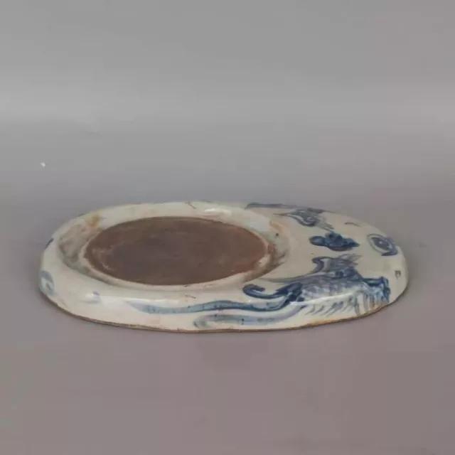 Vintage Blue and White Porcelain Chinese Ink stone