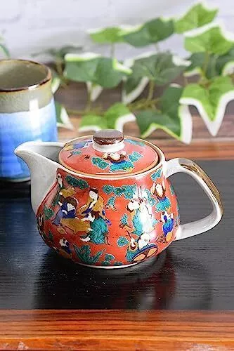 Théière vaisselle élégante Kutani Ware Pot en bois marque de poterie de riz