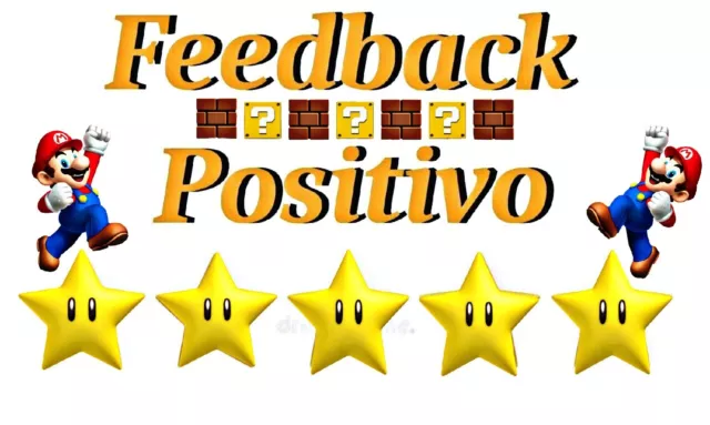 FEEDBACK POSITIVO  5 STELLE ⭐⭐⭐⭐⭐ IMMEDIATO (aumenta visibilità e affidabilità) 