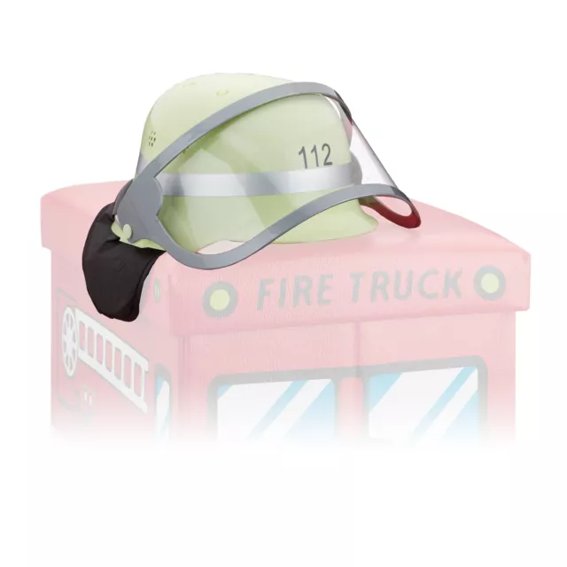 Set 3 accessori pompieri bambini 2 caschi vigili fuoco tenda giocattolo bimbi 2