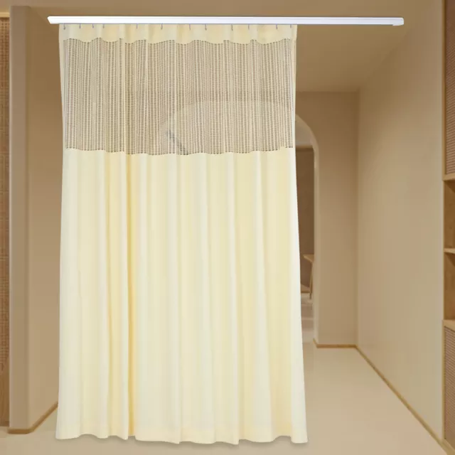 Room Divider Curtain for SPA, Privacy Cubicle Curtain with Mesh Top 15ft x8ft