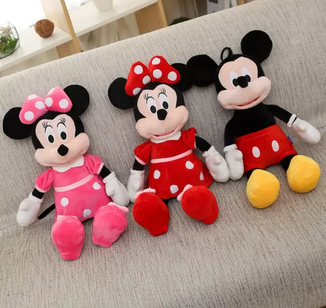 Disney Mickey Minnie Mouse Plush Stuffed Toy Animal Doll Kids Gift 40CM