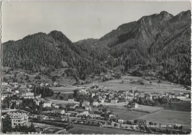 DOLOMITI - PANORAMA DI TRANSACQUA m.746 (TRENTO) 1963