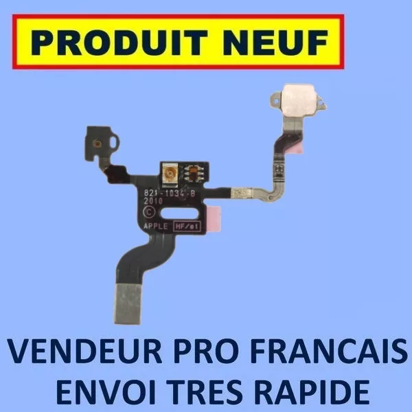 ✖ Nappe Capteur De Luminosité Et Micro Reducteur De Bruit Iphone 4 ✖ Neuf 24H ✖