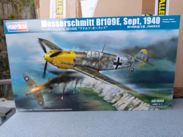 Hobby Boss 1:18 81809 Messerschmitt Bf 109 E 1940, ähnlich Trumpeter, Neu