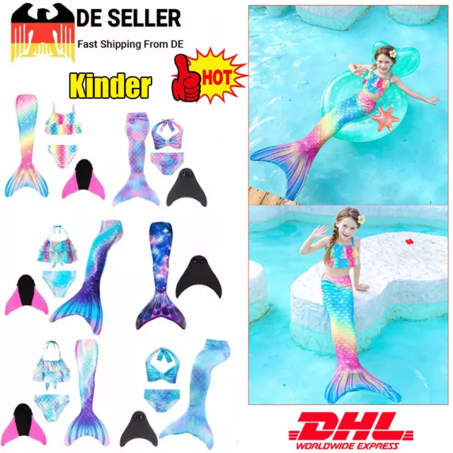 Profi Kinder flosse Meerjungfrauen Kind Bikini Mermaid Meerjungfrau Monoflosse