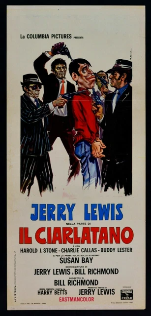 Affiche Il Charlatan The Big Mouth 1967 Jerry Lewis Stone Gangsters L38